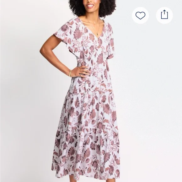 Market & Spruce Dresses | Market & Spruce Floral Print Maxi Dress | Color: Pink/Purple | Size: S | Rajanek's Closet